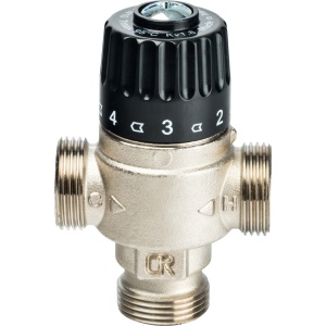 Термостатический смесительный клапан для систем отопления и ГВС 1"  НР   30-65°С KV 2,3, центральное