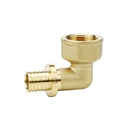 Угол латунный Varmega Slide-fit с внутренней резьбой 20×3/4"